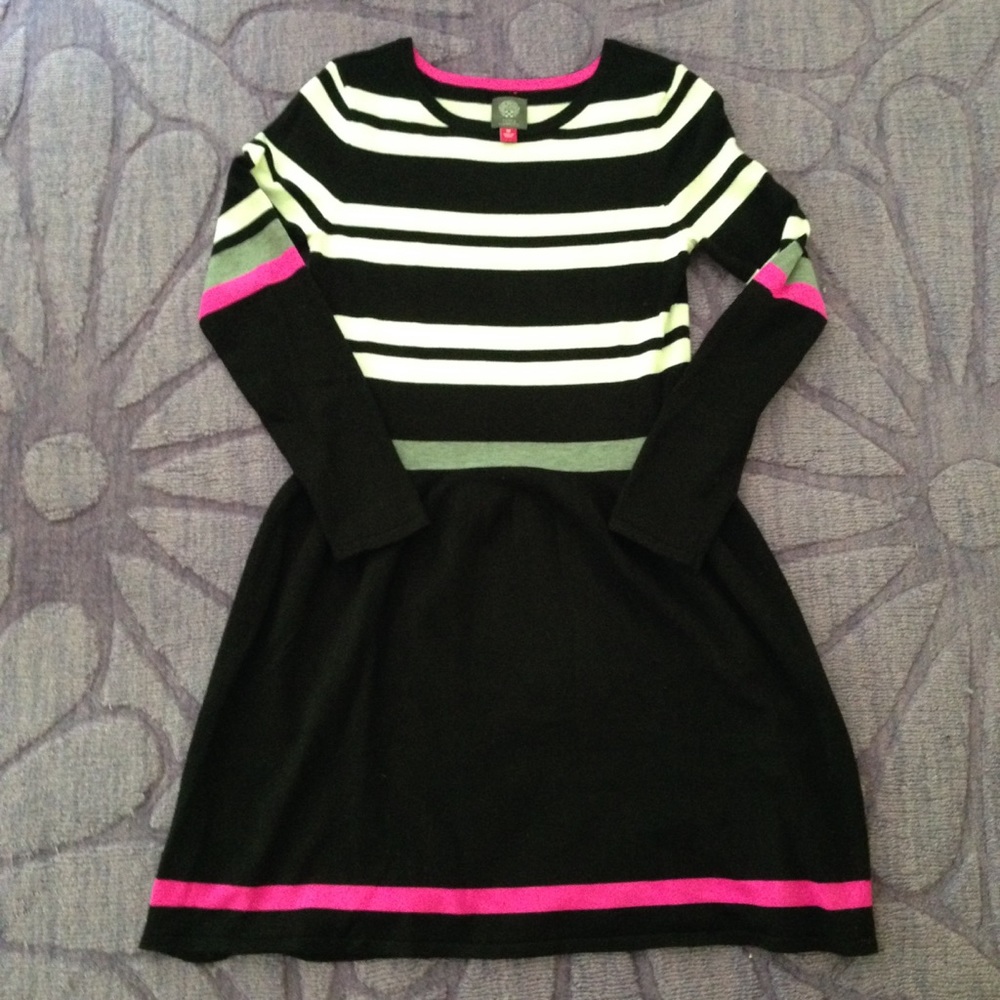 Vince Camuto Striped Sweater Dress size Medium